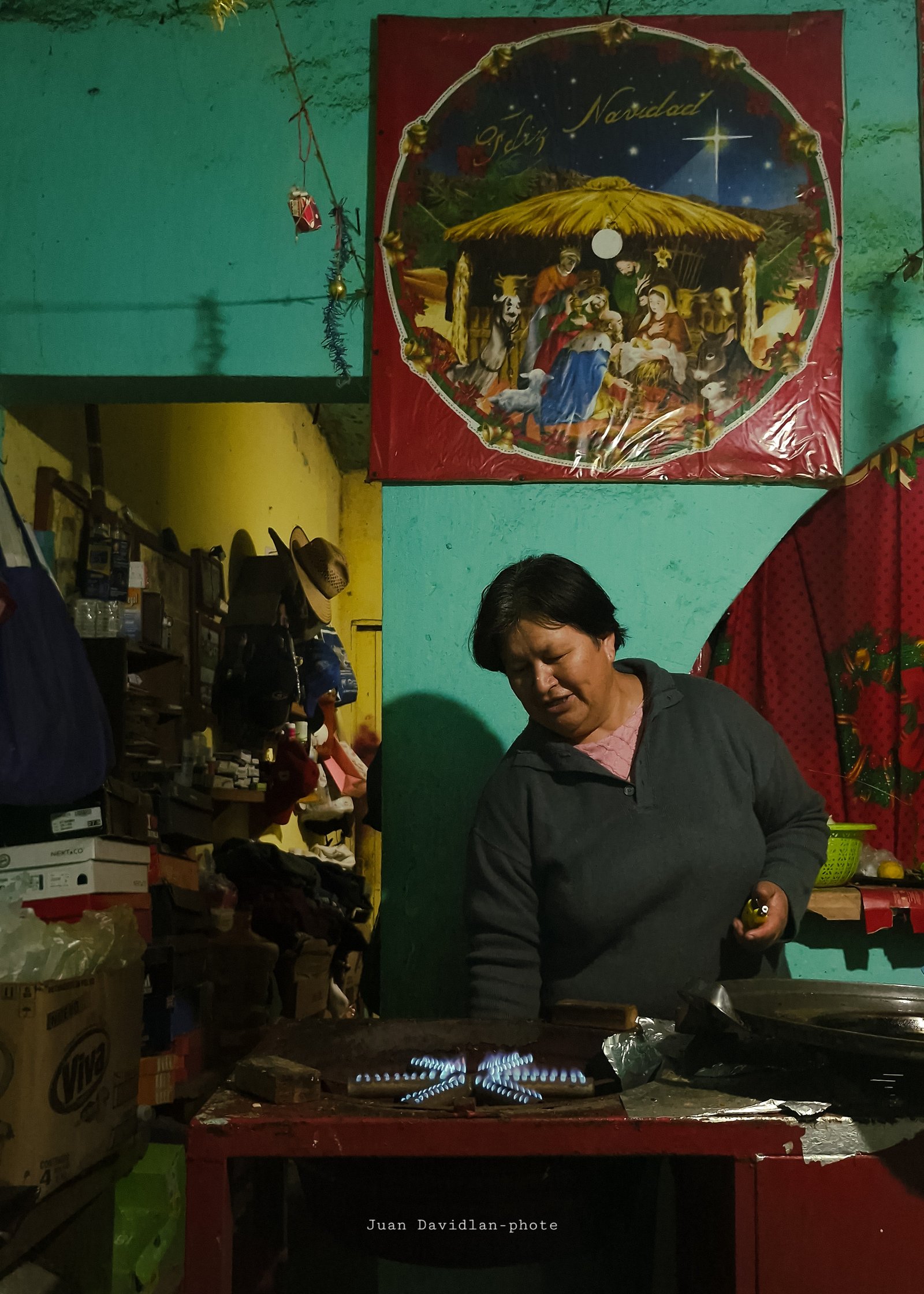 Fogón tradicional de carbón